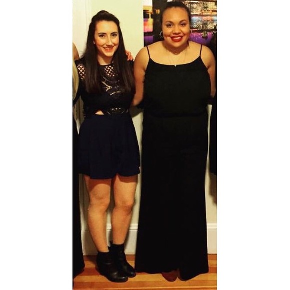 Missguided Navy Lace Top Romper - Picture 3 of 3